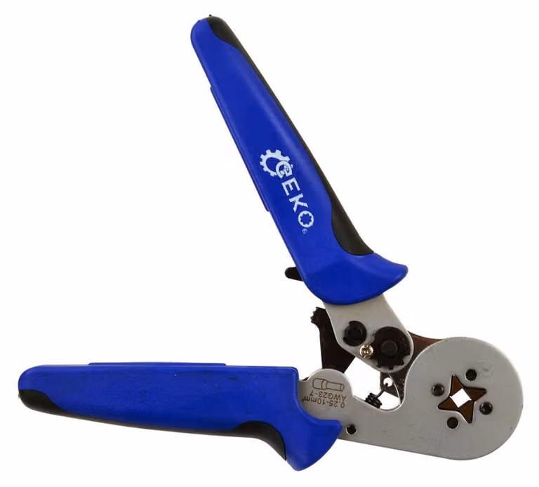 Pinza crimpatrice, pressatrice per terminali elettrici, per connettore auto 0.25-10 mm² 10/40
