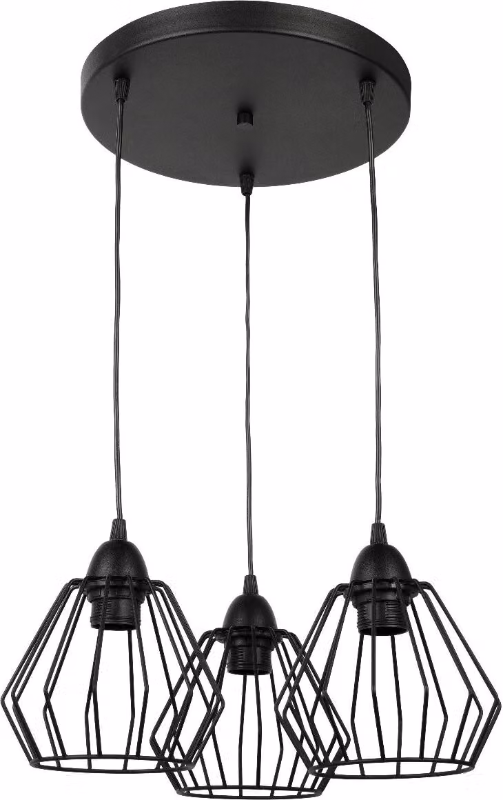 Lampada a sospensione E27 CAGE - 3-gang