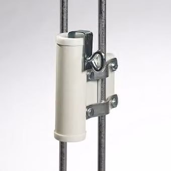 Supporto per ombrellone da giardino Videx, per balcone, colore bianco, diametro 23 mm