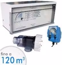 Sistema di elettrolisi del sale Autochlor RP-PH di Piscine Italia per il trattamento dell'acqua fino a 120 mc