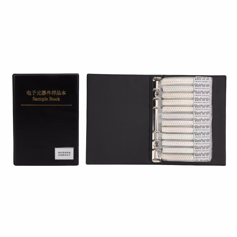 Kit assortimento condensatori serie 0603 90 Componenti elettronici Campionario Nero