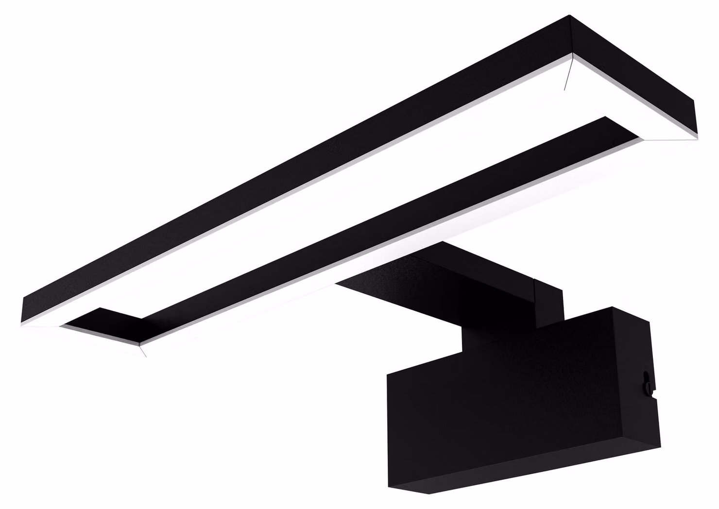 Lampada a LED per specchio da bagno OSRAM Orbis Saturn, colore nero, 4000 K, luce bianca fredda, 450 lm, 9 W