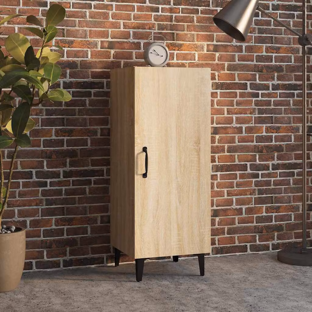 Credenza moderna vidaXL in legno Rovere Sonoma marrone, L/P/H: 34,5 x 34 x 90 cm