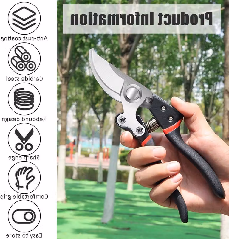 Forbice da giardino Bypass – Ideale per rose e piante