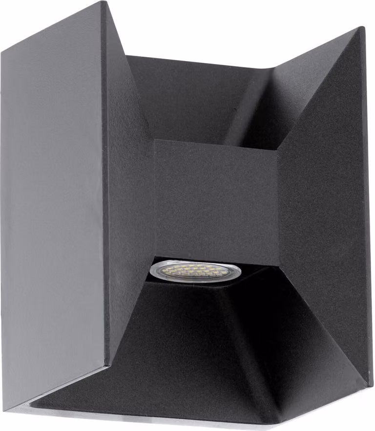 Lampada da esterno a parete LED antracite IP44 3000 K 360 lm alluminio moderna luce a parete cortile esterno patio