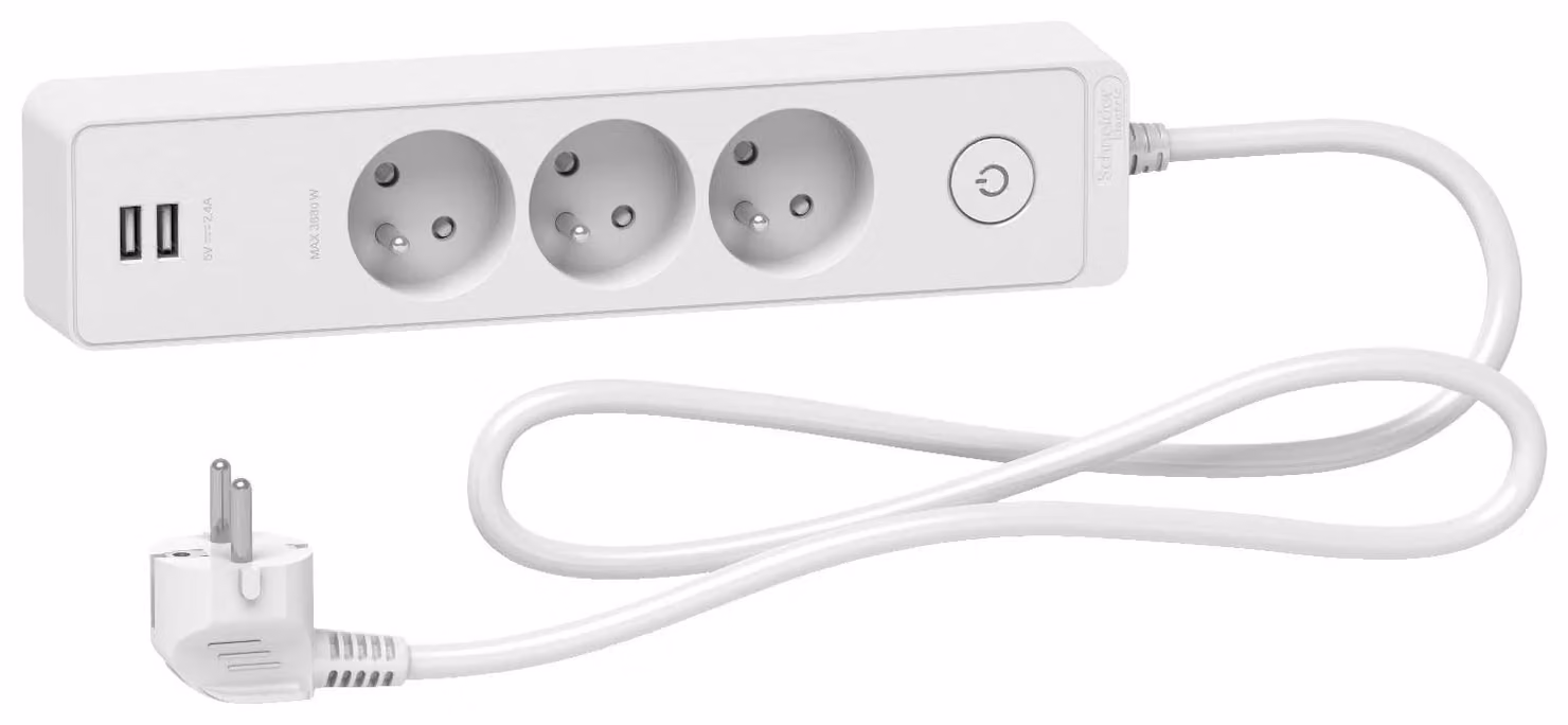 Schneider Electric, modello SC5ST933U1WA, colore bianco