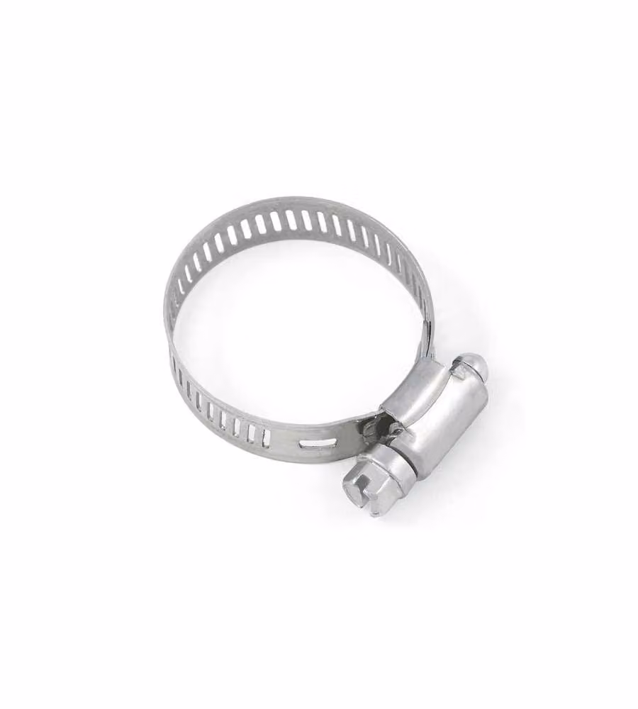 Fascetta stringitubo 15 - 24 mm. in acciaio Inox A2 - AISI 304 - 2 pz.