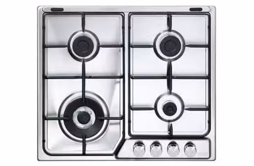 DELONGHI IF46ASDVSPN PIANO COTTURA 4 FUOCHI 1 TRIPLA CORONA VALV. SICUREZZA INOX