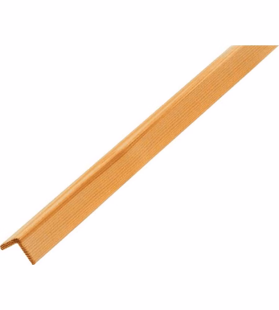 Pircher Paraspigolo in Pino 35x35mm Lunghezza 3000mm Lucido