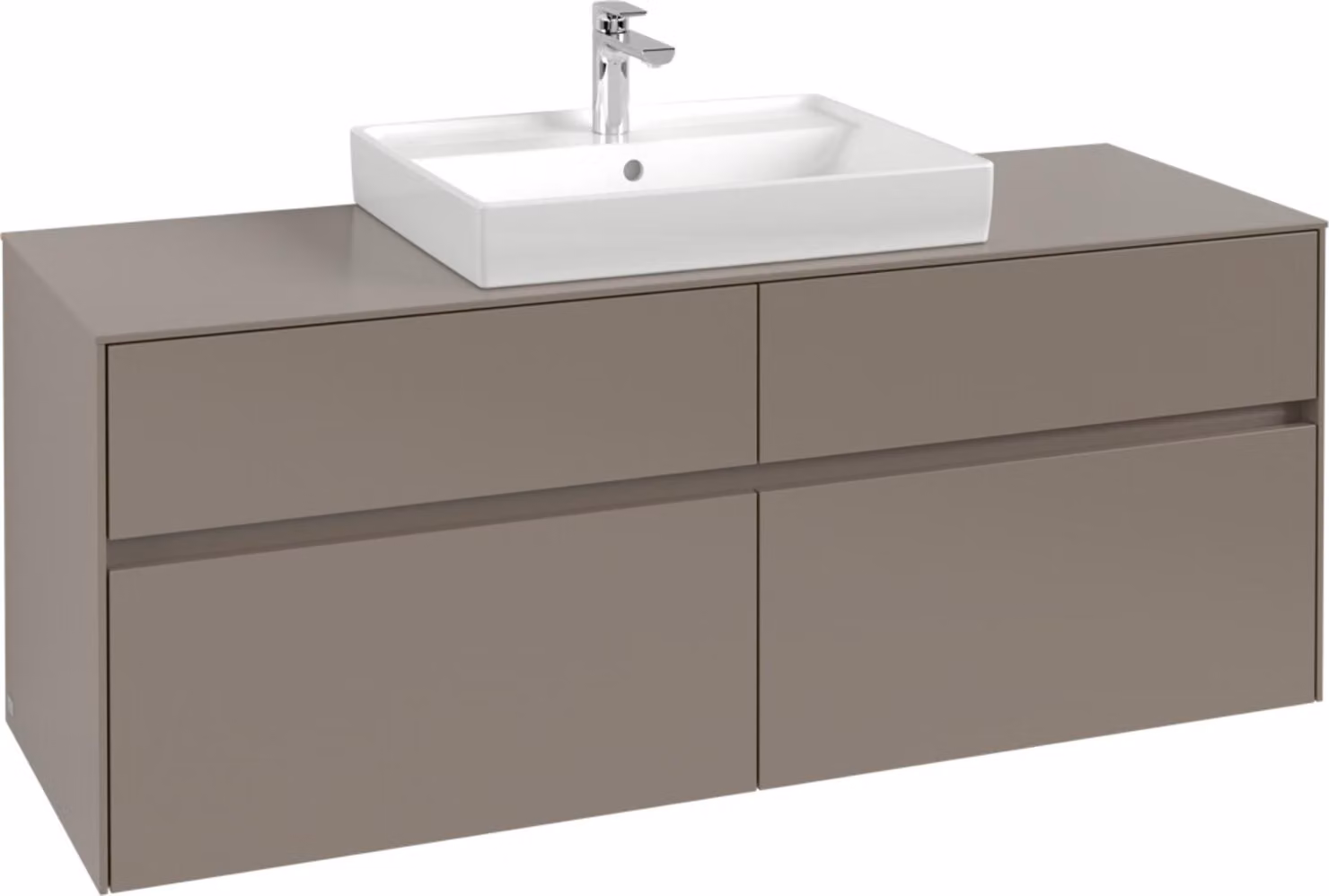 V&B Collaro mobile da toilette 140x54,8x50cm, WT mi, LED 10 W, wh. Oa