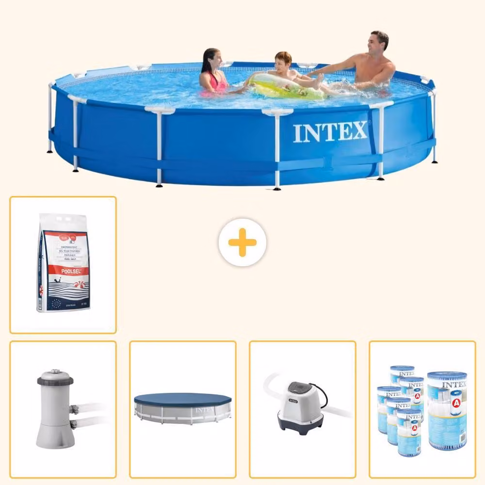 Piscina autoportante rettangolare - 366x76 cm - 6 pezzi - Modello SCB55