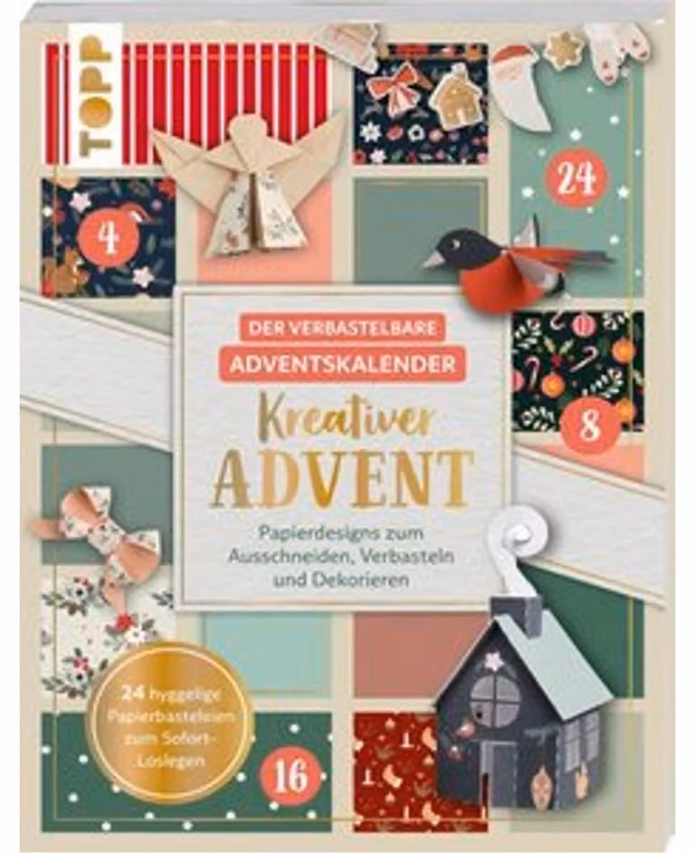 Il calendario dell'Avvento personalizzabile: un'Avvento creativo. Progetti in carta da ritagliare, assemblare e decorare: 24 creazioni in carta da realizzare subito.