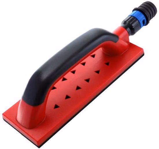 Levigatrice con nastro adesivo e aspirazione della polvere - per strisce abrasive da 80x230 mm, blocchi abrasivi - per la levigatura senza polvere di intonaco, gesso e legno