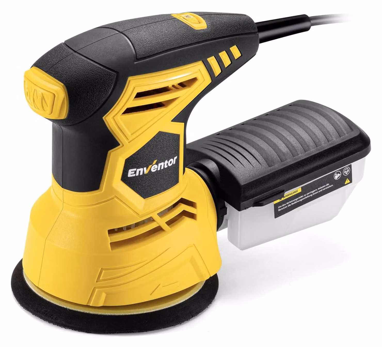 Levigatrice orbitale da 300W, diametro 125 mm, 6 velocità, con 16 fogli abrasivi