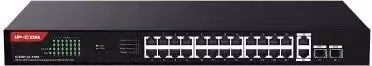 Switch IP-COM G1128P-24-410W Cloud Managed con 26 porte Gigabit Base-T, 2 porte SFP e PoE con budget totale di 370W, Nero – 1