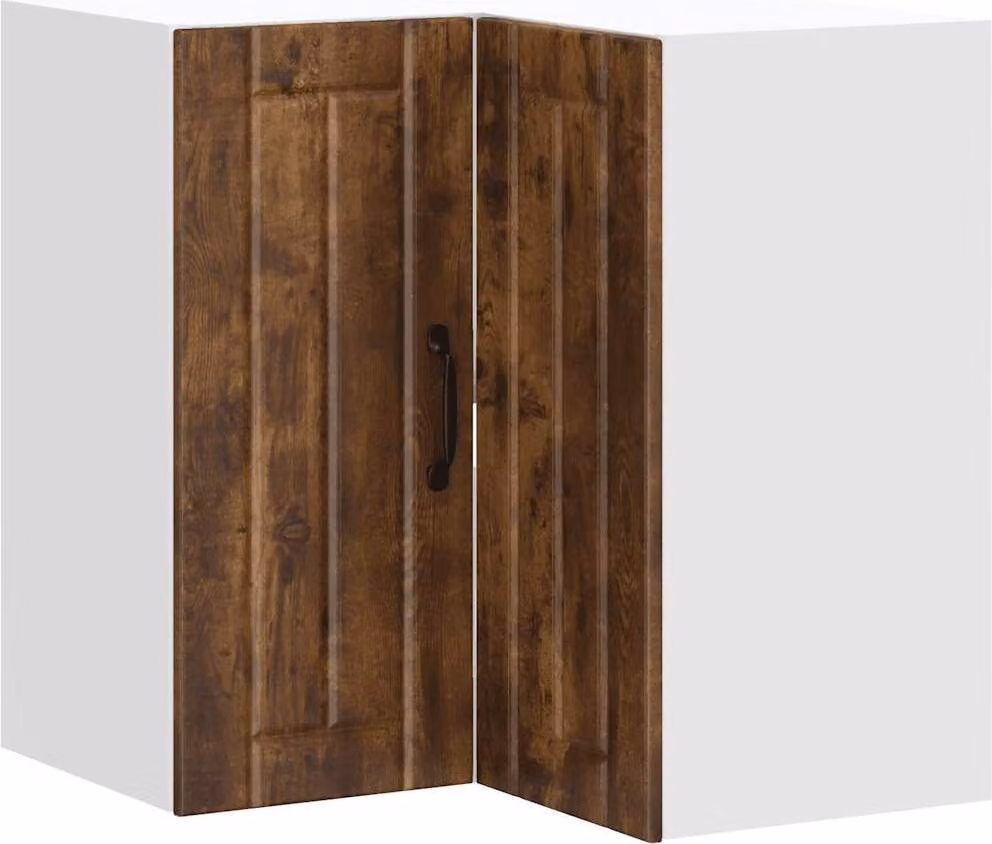 Pensile da Cucina ad Angolo Lucca Rovere Fumo Legno Multistrato