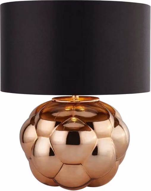 Lampada da scrivania SEARCHLIGHT in vetro e metallo color rame e nero con attacco E27