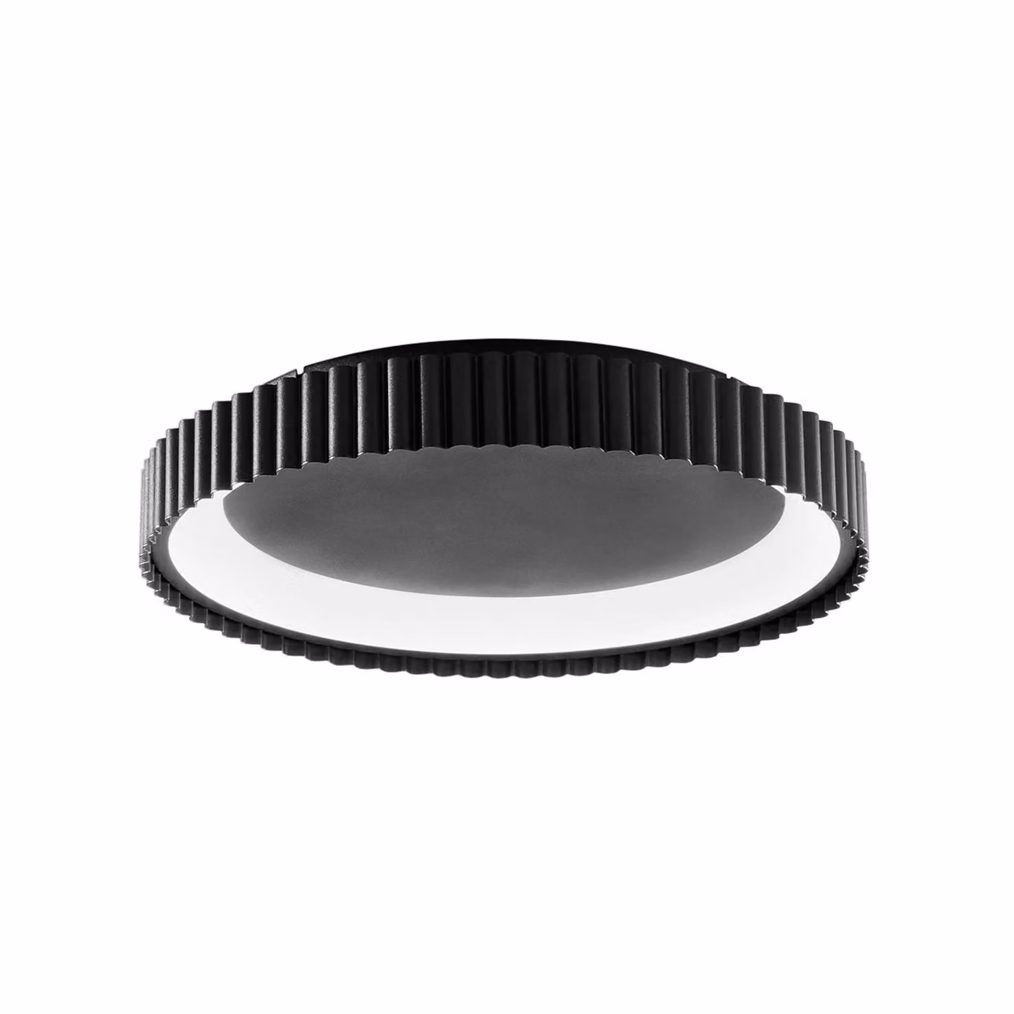 Luce Ambiente Design Plafoniera a LED Niike, Nero, Soggiorno / Sala da pranzo, Metallo, Moderno, Plafoniera LED