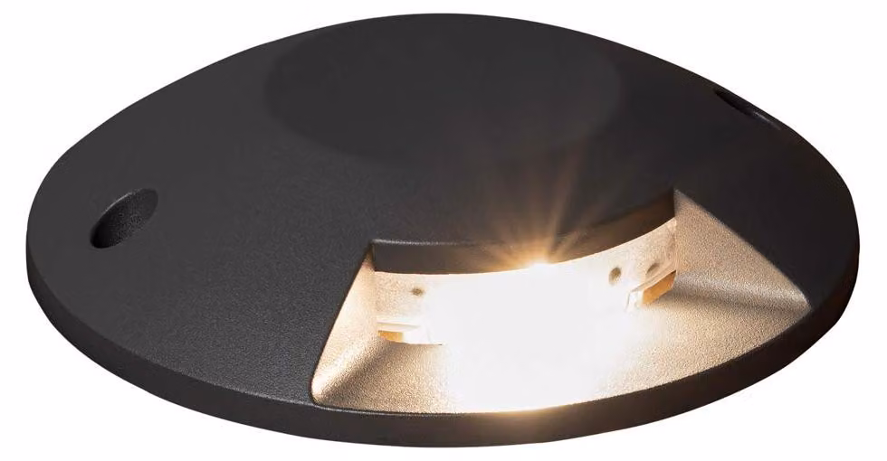 Lampada da incasso a LED da 5W, per uso esterno, da montare a superficie, colore antracite/grigio