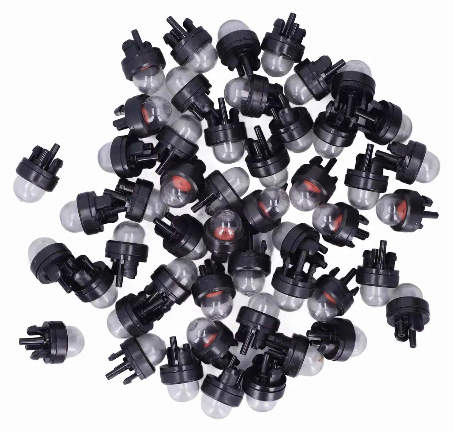 50 pezzi di diaframma di avviamento per carburatore, per motoseghe e decespugliatori, pompa manuale in gomma, ricambio per McCulloch 224242