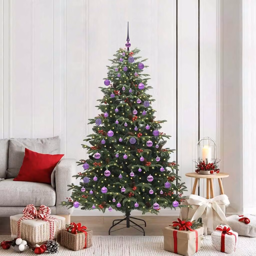 Maison Exclusive - Albero di Natale artificiale con 300 LED e supporto verde 180 cm