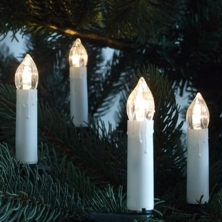Luci LED per albero di Natale 30 da esterno 17,4 m bianco caldo con timer 23454