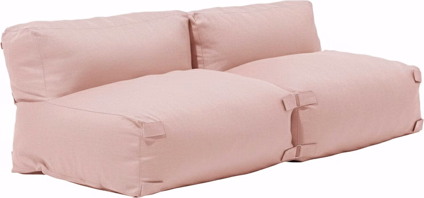 Mobile da giardino modulare rosa cipria a 2 posti - Oviala Mixi
