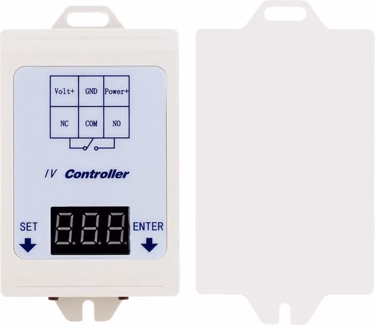 Display LED 12V 24V CC Misuratore di tensione digitale Relè di controllo del test Timer Modulo interruttore temporizzato con alloggiamento