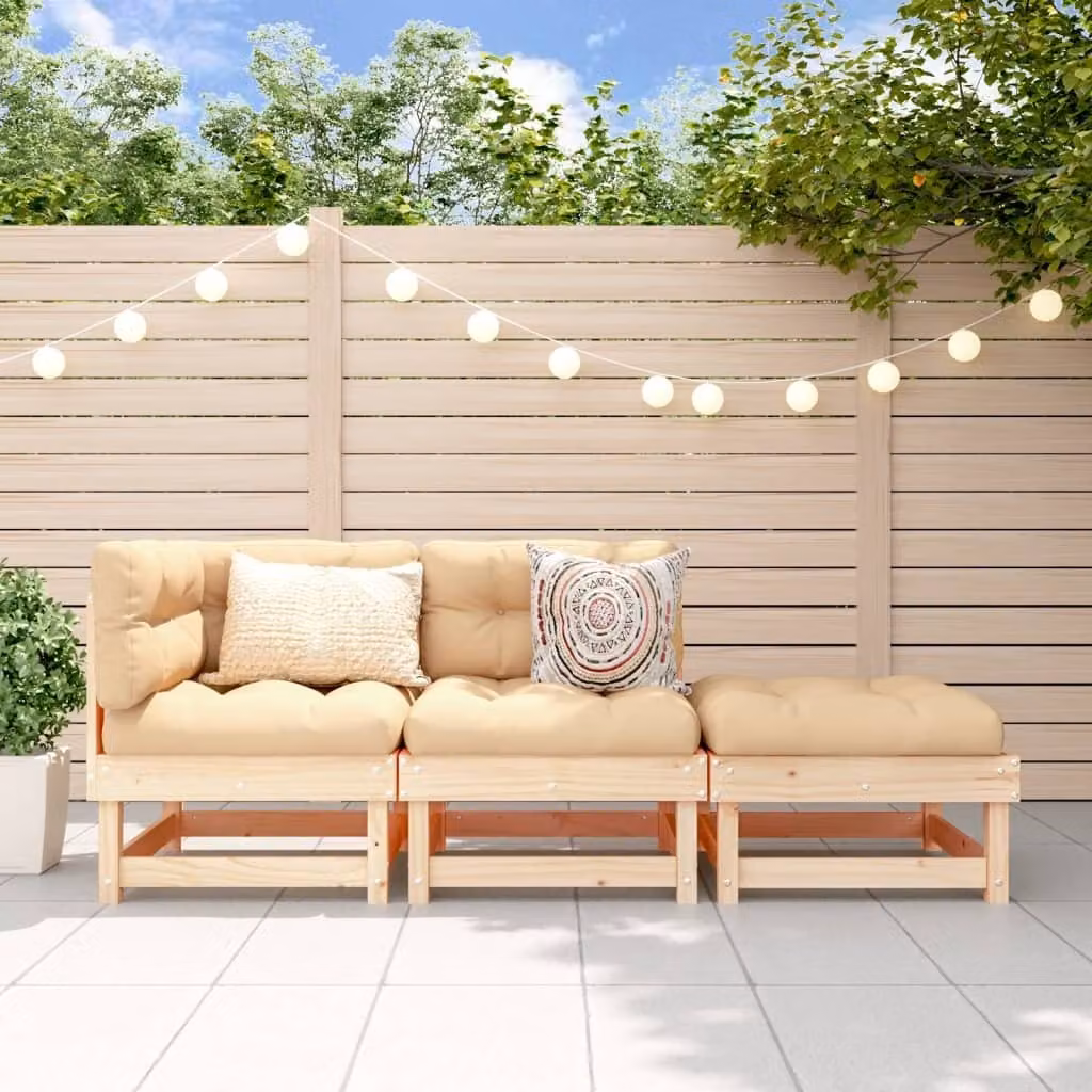 Maison Exclusive - Set da giardino 3 pezzi in legno massello di pino