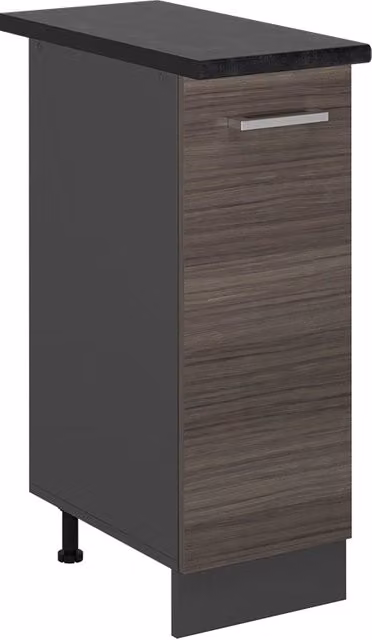 Armadio cucina dispensa alto R-Line Grigio nobile/Antracite 30 cm, PL Antracite Vicco