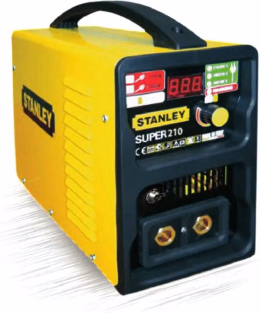 Saldatrice TIG Inverter Stanley Super 210 con Valigia Gialla