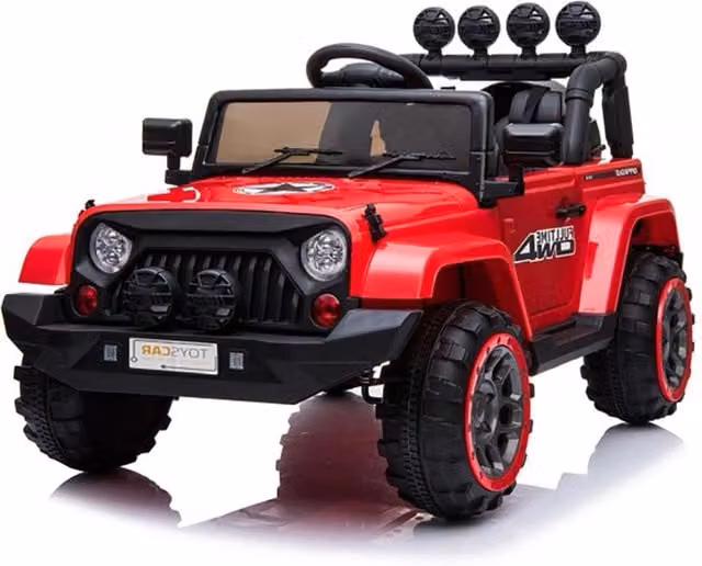 Macchina Elettrica per Bambini Fuoristrada Adventure 12V con Telecomando Rosso