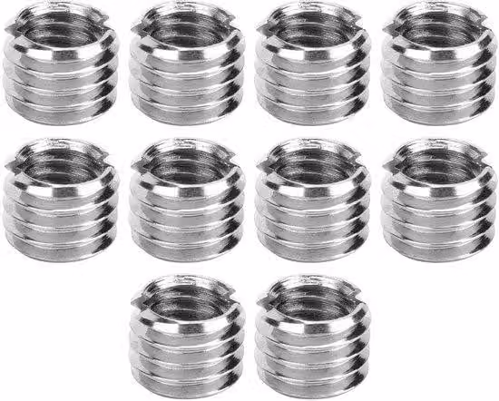Kit di riparazione filetti in acciaio inossidabile - 10 pezzi - M8/M6 - Resistente e efficiente - Inserti filettati