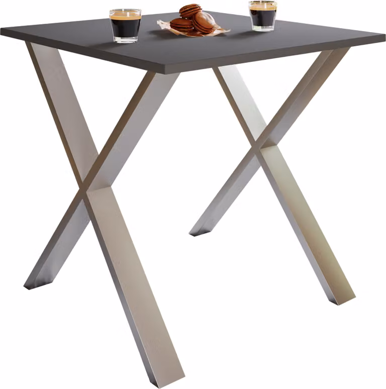 Tavolo da pranzo in legno Premium | H. 76 x W. 80 x D. 80 cm | Tavolo da cucina Tavolo da pranzo Xona X