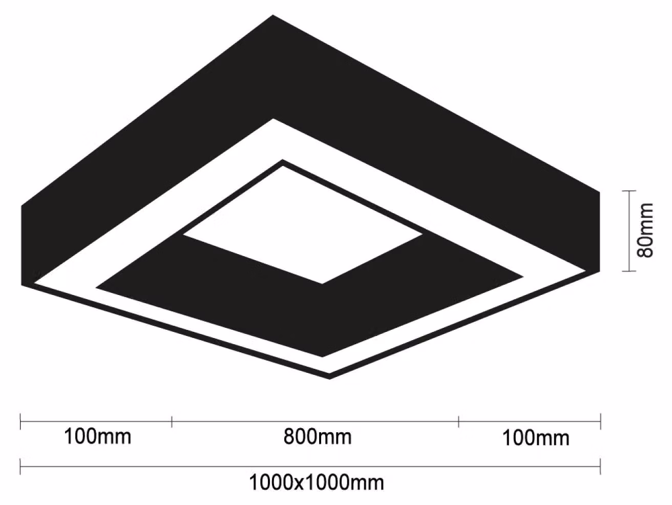Lampada a LED da soffitto, 130W - Modello CL7533