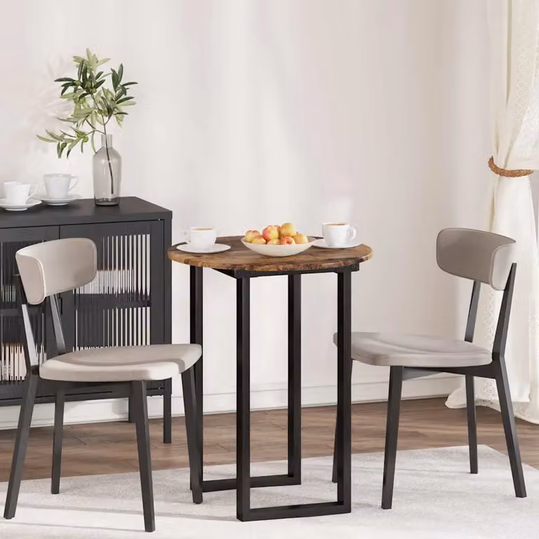 Piano del tavolo rotondo vidaXL in legno ingegnerizzato marrone Ø 60 cm, H 1,5 cm