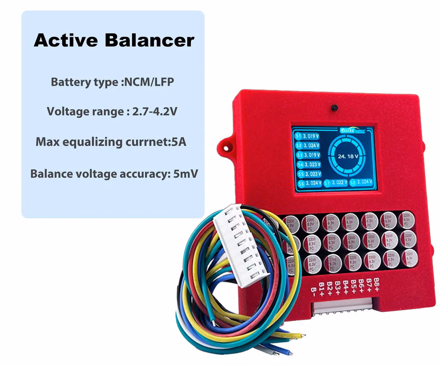 Bilanciatore attivo, indicatore di tensione, equalizzatore di trasferimento energetico, DS0877A