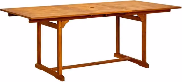 Tavolo da Pranzo per Esterni (150-200)x100x75cm Massello Acacia 316564