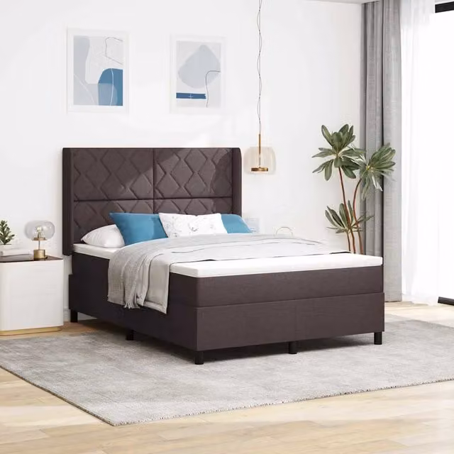 Letto ibrido con molle e schiuma vidaXL marrone L: 160 cm, P: 200 cm – 1