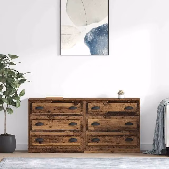 Sideboards 2 pz Legno vecchio 70 x 35,5 x 67,5 cm 3402653