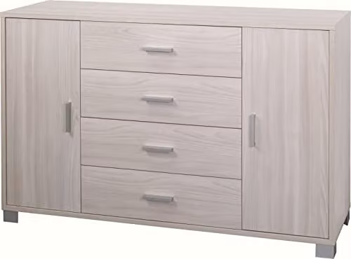 Sarmog Madia Due Ante Quattro cassetti Olmo Chiaro 136x41x h86 cm