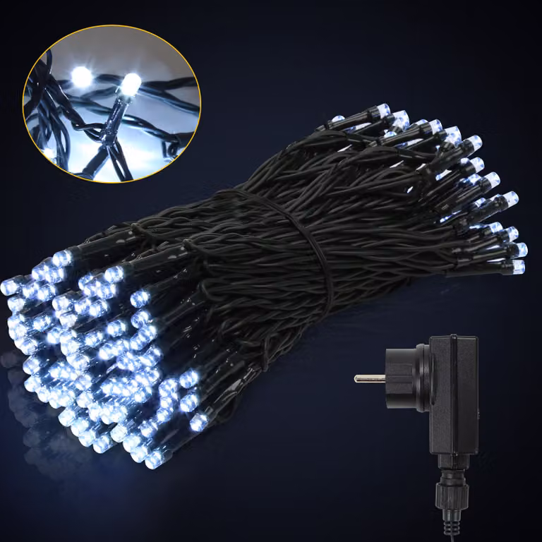 Jayseuw 10M 100 LED Fairy Lights 8 modalità di luce Party Garden Lighting Indoor Christmas Wedding Decoration bianco freddo