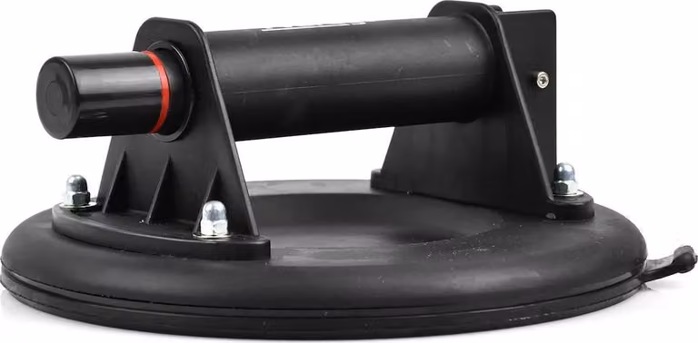 Pinza a vuoto per vetro 200Mm - Capacità di carico 100Kg, ideale per superfici lisce, realizzata in alluminio resistente con silicone antiscivolo per una presa sicura