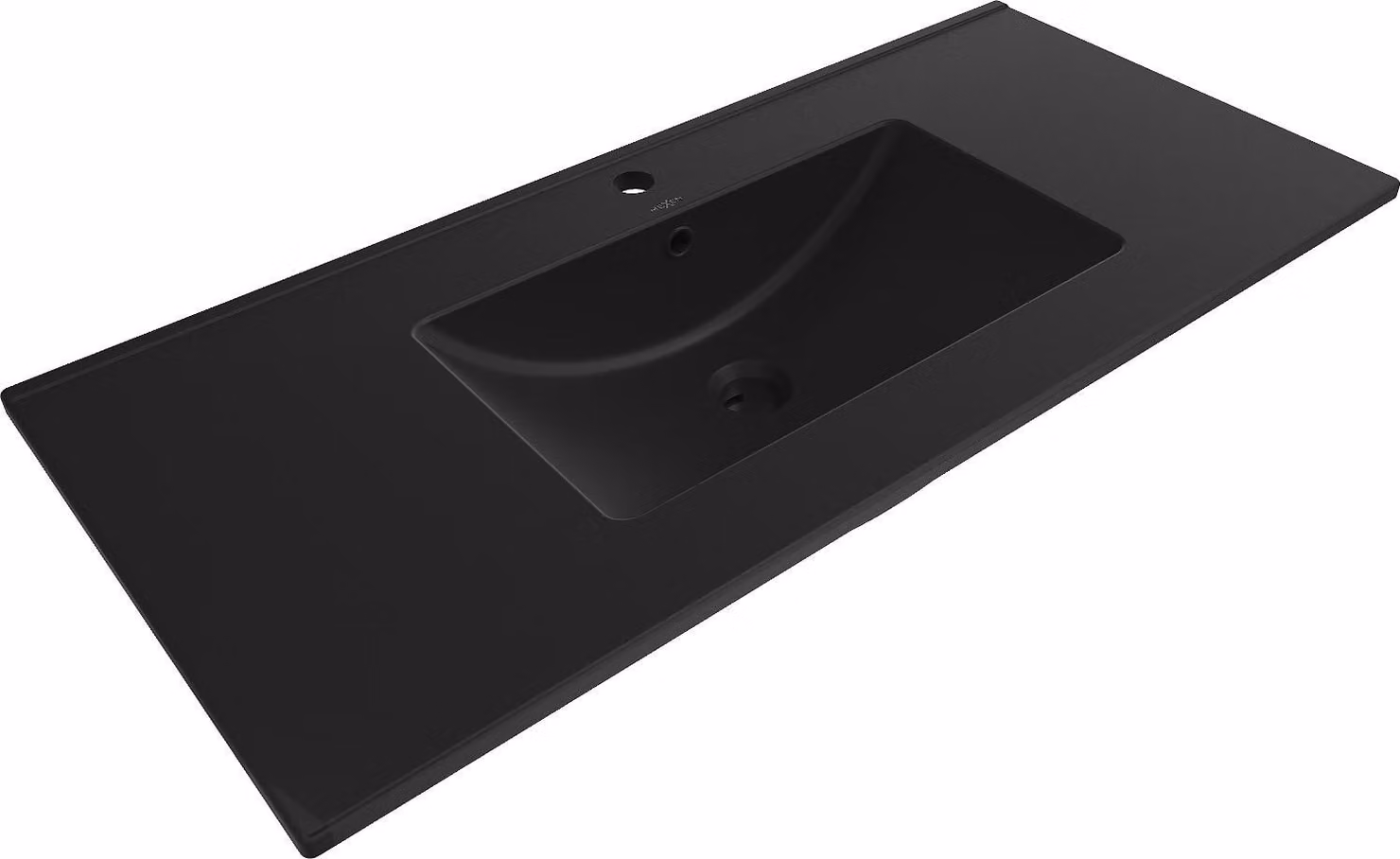 Mexen Atena lavandino incassato nel piano 101 x 46 cm, nero opaco - 25011070