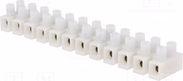 1 x Profilo di fissaggio a morsetto, tipo: 12, sezione: 41A, cavo: 6 mm², tensione: 500 V, morsetti: 24, modello: LPA12-6, materiale: PA12DS, codice: 89