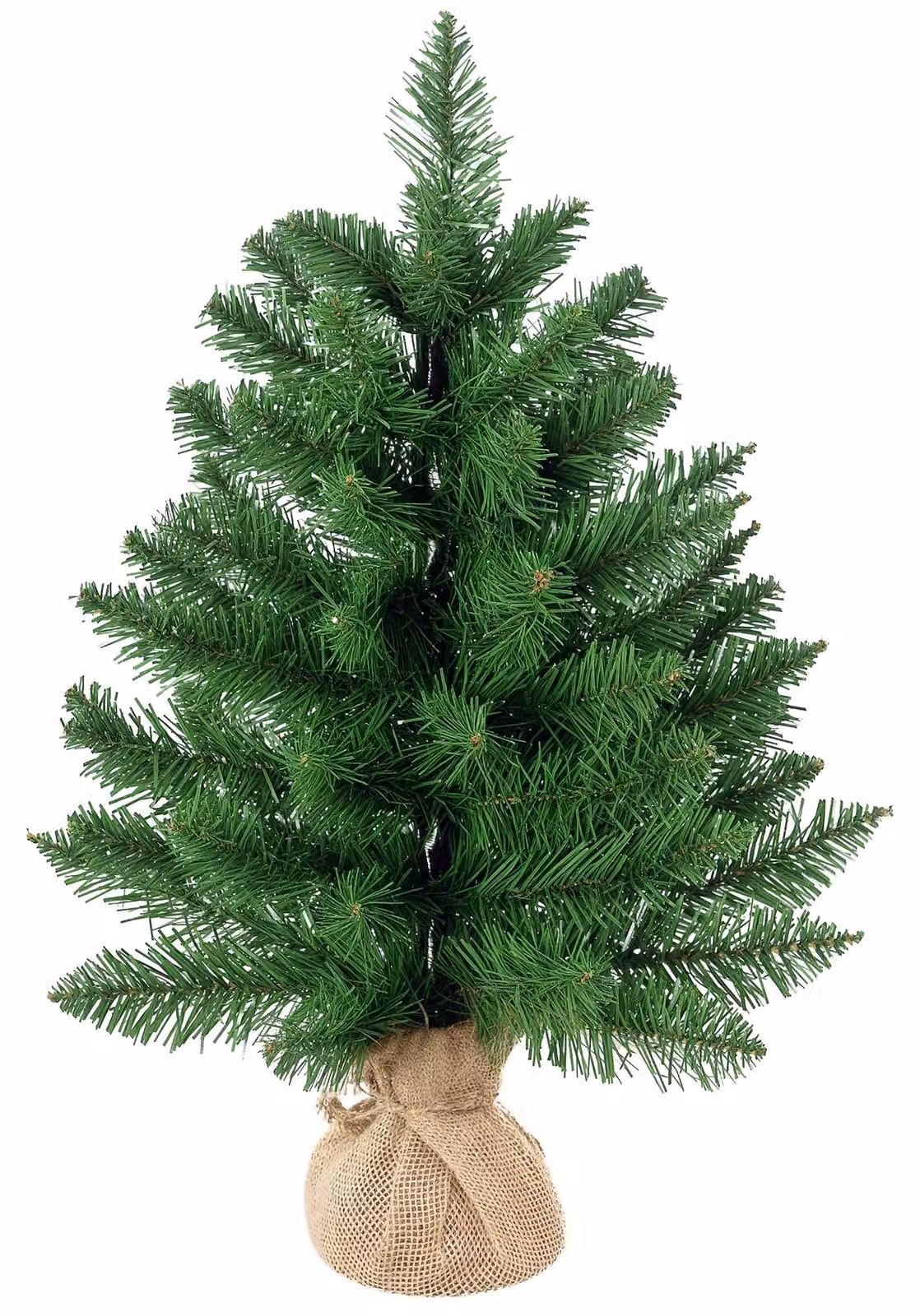 Mini albero di Natale con neve artificiale, altezza 60 cm, con supporto in cemento, multicolore