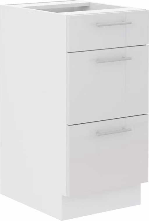 Armadietto da cucina con cassetti LAJLA - larghezza 40 cm, bianco