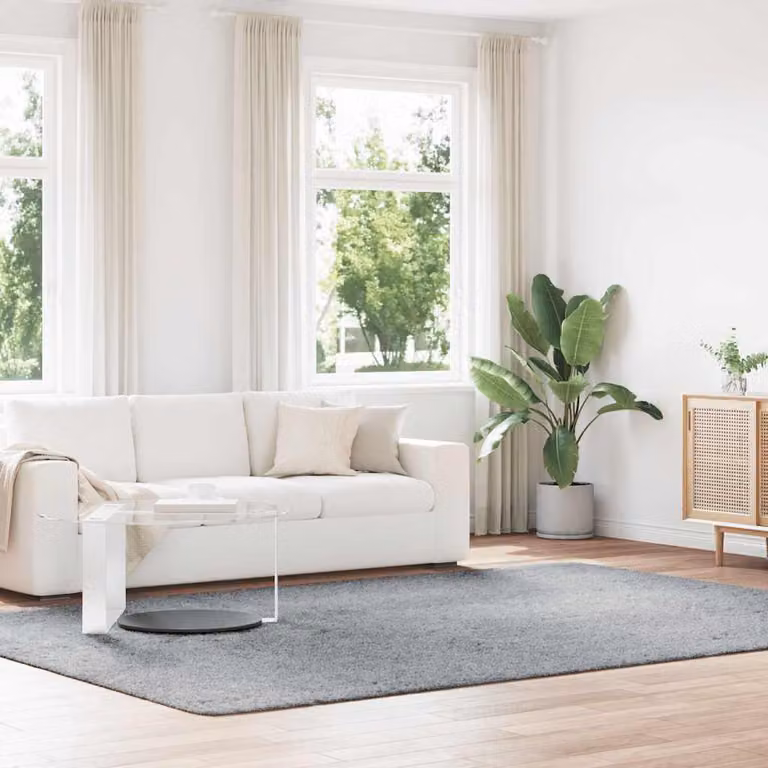vidaXL Tappeto Shaggy a Pelo Lungo NAVARRA Grigio Chiaro L: 240 cm, P: 340 cm