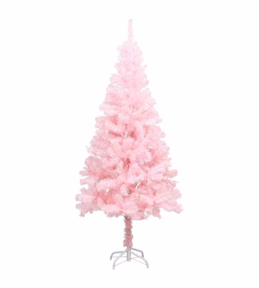 Albero di Natale Artificiale con Supporto Rosa 240 cm PVC