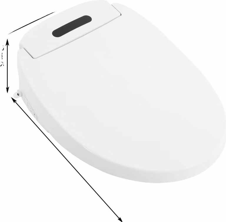 Sedile per WC bidet elettrico, dimensioni: 37 cm x 51 cm x 13 cm, materiale: PP, potenza: 1300W, tensione: AC220V, controllo: tramite telecomando e pulsanti